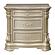 Antoinetta Nightstand, Marble Top - Bronze by Homelegance
