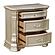 Antoinetta Nightstand, Marble Top - Bronze by Homelegance