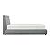 Alford Eastern King Platform Bed - Gray by Homelegance