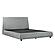 Alford Eastern King Platform Bed - Gray by Homelegance