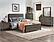 Vestavia Queen Bed - Antique Gray & Dark Brown by Homelegance