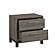 Vestavia Nightstand - Antique Gray & Dark Brown by Homelegance