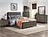 Vestavia Nightstand - Antique Gray & Dark Brown by Homelegance