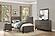 Vestavia Nightstand - Antique Gray & Dark Brown by Homelegance