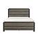Vestavia 5pc Twin Bedroom Set  - Antique Gray & Dark Brown by Homelegance