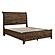 Jerrick California King Sleigh Platform Bed w/Footboard Storage - Burnished Brown by Homelegance