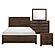 Erwan 4pc Queen Bedroom Set  - Espresso  by Homelegance