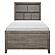 Woodrow Twin Platform Bed - Brownish Gray by Homelegance