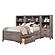 Woodrow 4pc Set Twin Wall Bed w/Toy Boxes  - Brownish Gray by Homelegance