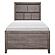 Woodrow 4pc Set Twin Wall Bed w/Toy Boxes  - Brownish Gray by Homelegance