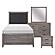 Woodrow 4Pc Twin Bedroom Set  - Brownish Gray & Black by Homelegance