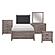 Woodrow 5pc Twin Bedroom Set  - Brownish Gray & Black by Homelegance