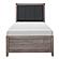 Woodrow 5pc Twin Bedroom Set  - Brownish Gray & Black by Homelegance