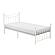 Lia Twin Platform Bed - White by Homelegance