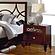 2134-4 Nightstand, Reversible Panel - Brown Cherry - Brown Cherry by Homelegance