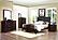 Edina California King Bed - Espresso  & Black by Homelegance
