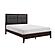 Edina California King Bed - Espresso  & Black by Homelegance