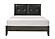 Edina Eastern King Bed - Dark Gray & Black by Homelegance