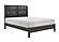 Edina Eastern King Bed - Dark Gray & Black by Homelegance