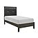 Edina Twin Bed - Dark Gray & Black by Homelegance