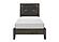 Edina Twin Bed - Dark Gray & Black by Homelegance