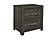 Edina 4Pc Twin Bedroom Set  - Dark Gray & Black by Homelegance