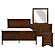 Mayville 4pc Queen Bedroom Set  - Brown Cherry by Homelegance
