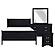 Mayville 4pc Queen Bedroom Set  - Black by Homelegance