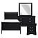 Mayville 4Pc Twin Bedroom Set  - Black by Homelegance