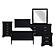 Mayville 5pc Twin Bedroom Set  - Black by Homelegance
