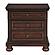 Cumberland Nightstand, Hidden Drawer - Brown Cherry by Homelegance