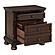 Cumberland Nightstand, Hidden Drawer - Brown Cherry by Homelegance