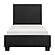 Lorenzi Twin Platform Bed - Black by Homelegance