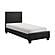 Lorenzi Twin Platform Bed - Black by Homelegance