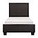 Lorenzi Twin Platform Bed - Dark Brown by Homelegance