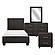 Lorenzi 4pc Twin Bedroom Set  - Dark Brown by Homelegance