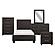 Lorenzi 5pc Twin Bedroom Set  - Dark Brown by Homelegance