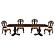 Deryn Park 5pc Rectangular Dining Table and 4 Side Chair - Cherry by Homelegance