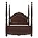Deryn Park California King Poster Bed - Cherry by Homelegance