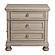 Bethel Nightstand, Hidden Drawer - Brushed Gray by Homelegance