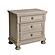 Bethel Nightstand, Hidden Drawer - Brushed Gray by Homelegance