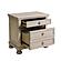 Bethel Nightstand, Hidden Drawer - Brushed Gray by Homelegance