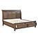 Bethel California King Platform Bed w/Footboard Storage - Antique Brown by Homelegance