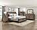 Bethel Eastern King Platform Bed w/Footboard Storage - Antique Brown by Homelegance