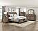Bethel Eastern King Platform Bed w/Footboard Storage - Antique Brown by Homelegance