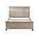 Bethel Eastern King Platform Bed w/Footboard Storage - Brushed Gray by Homelegance