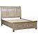 Bethel Eastern King Platform Bed w/Footboard Storage - Brushed Gray by Homelegance