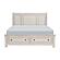Bethel Queen Platform Bed w/Footboard Storage - Brushed White  by Homelegance