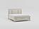 Bethel Queen Platform Bed w/Footboard Storage - Brushed White  by Homelegance