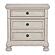 Bethel Nightstand, Hidden Drawer - Brushed White  by Homelegance